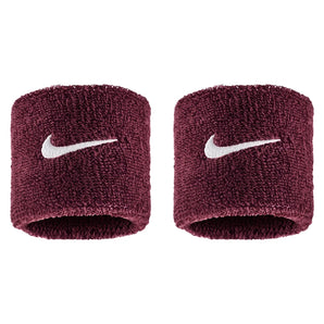Swoosh Classic Wristbands 2 Pack, Nike, 656 Dark Team Red/White, Tennis Express, N1012405-F26-656-DARK-TEAM-RED-WHITE-1