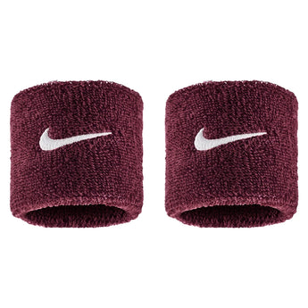 Swoosh Classic Wristbands 2 Pack, Nike, 656 Dark Team Red/White, Tennis Express, N1012405-F26-656-DARK-TEAM-RED-WHITE-1