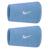 Swoosh Classic Doublewide Wristbands 2 Pack, Nike, 409 University Blue/White, Tennis Express, N1012406-BF26-409-UNIVERSITY-BLUE-WHITE-1