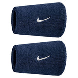 Swoosh Classic Doublewide Wristbands 2 Pack, Nike, 463 College Navy/White, Tennis Express, N1012406-BF26-463-COLLEGE-NAVY-WHITE-1