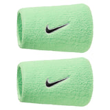 Swoosh Classic Doublewide Wristbands 2 Pack, Nike, 310 Cucumber Calm/White, Tennis Express, N1012406-F26-310-CUCUMBER-CALM-WHITE-1