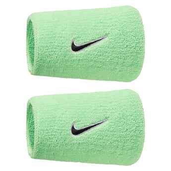 Swoosh Classic Doublewide Wristbands 2 Pack, Nike, 310 Cucumber Calm/White, Tennis Express, N1012406-F26-310-CUCUMBER-CALM-WHITE-1