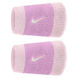 Swoosh Classic Doublewide Wristbands 2 Pack, Nike, 515 Lt Magenta/Pink Foam, Tennis Express, N1012406-F26-515-LT-MAGENTA-PINK-FOAM-1