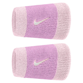 Swoosh Classic Doublewide Wristbands 2 Pack, Nike, 515 Lt Magenta/Pink Foam, Tennis Express, N1012406-F26-515-LT-MAGENTA-PINK-FOAM-1