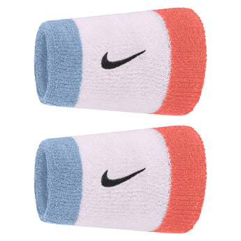 Swoosh Classic Doublewide Wristbands 2 Pack, Nike, 584 Barely Grape/Dusty Purple, Tennis Express, N1012406-F26-584-BARELY-GRAPE-DUSTY-PURPLE-1