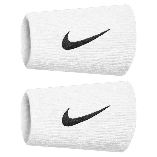 Premier Doublewide Tennis Wristbands 2 Pack White and Black-Accessories-Nike-NNN51-101H24-1-1-[Sku]-Tennis Express