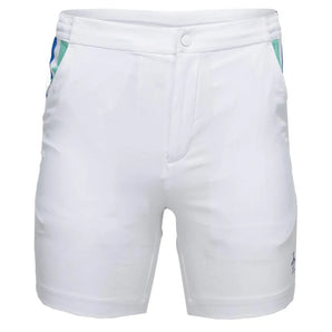 Men's Performance Heritage Blocked 7 Inch Tennis Short Bright White-Apparel-Penguin-O1BSF006-118S25-Tennis Express