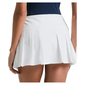 Women's Essentials Pleated 13 Inch Tennis Skort Bright White-Apparel-Penguin-O1BSF011-118B-1-Tennis Express