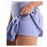 Women's 13 Inch Pleated Skort Pale Iris,Apparel,Penguin,,,Tennis Express,O1BSF011-PI-4