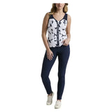 Women's Riviera Floral Print Tennis Tank Black Iris-Apparel-Penguin-O1BSF016-417U25-5-Tennis Express