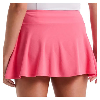 Women's 13 Inch Grid Jacquard Tennis Skort Camellia Rose-Apparel-Penguin-O1KBFF22-660F25-1-Tennis Express