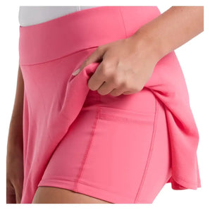 Women's 13 Inch Grid Jacquard Tennis Skort Camellia Rose-Apparel-Penguin-O1KBFF22-660F25-2-Tennis Express