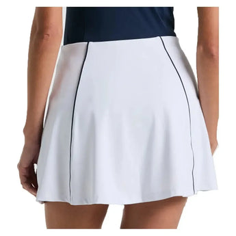 Women's Essentials Colorblock Flounce 15 Inch Tennis Skort Bright White-Apparel-Penguin-O1KBSF19-118B-1-Tennis Express
