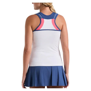 Women's Color Block Tennis Tank Bright White-Apparel-Penguin-O1KFF018-118F25-1-Tennis Express