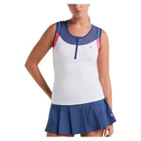 Women's Color Block Tennis Tank Bright White-Apparel-Penguin-O1KFF018-118F25-Tennis Express
