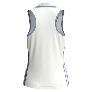 Women's Racer Polo Tennis Tank Bright White,Apparel,Penguin,,,Tennis Express,O1KG016-2