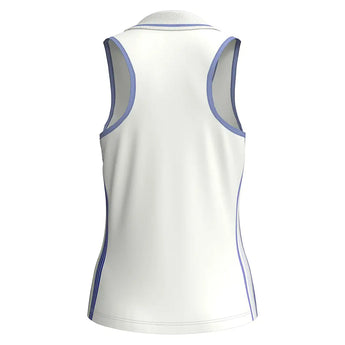 Women's Racer Polo Tennis Tank Bright White,Apparel,Penguin,,,Tennis Express,O1KG016-2