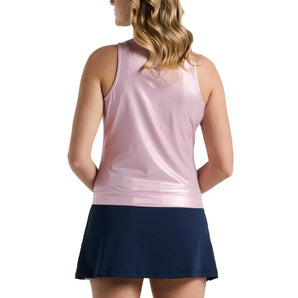 Women's Metallic Tennis Tank Charm Pink-Apparel-Penguin-O1KSF021-1-Tennis Express