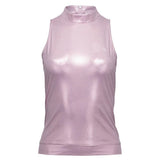 Women's Metallic Tennis Tank Charm Pink-Apparel-Penguin-O1KSF021-690S25-Tennis Express