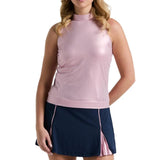 Women's Metallic Tennis Tank Charm Pink-Apparel-Penguin-O1KSF021-Tennis Express