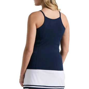 Women's Essentials Tennis Tank with Mesh Black Iris-Apparel-Penguin-O1KSF026-2-Tennis Express