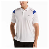Men's Raglan Stripe Tennis Polo Bright White,Apparel,Penguin,118 Bright White,S,Tennis Express,O1KSG013