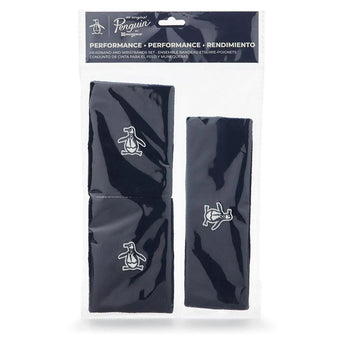 Men's Solid Head and Wristband Set-Accessories-Penguin-OGASE014-F24-2-Tennis Express