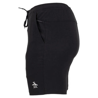 Men's Solid Performance 8 Inch Tennis Short Caviar-Apparel-Penguin-OGBSC0F5-001U22-3-Tennis Express