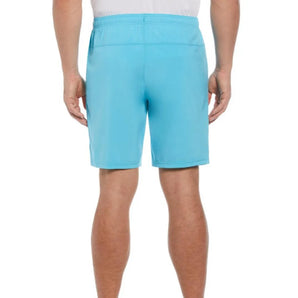 Men's Solid 8 Inch Tennis Short Blue Grotto-Apparel-Penguin-OGBSC0F5-457S25-1-Tennis Express