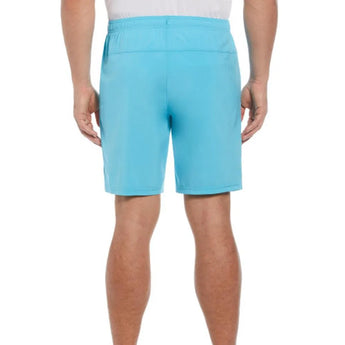 Men's Solid 8 Inch Tennis Short Blue Grotto-Apparel-Penguin-OGBSC0F5-457S25-1-Tennis Express