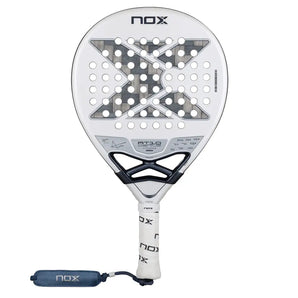 AT10 Genius 12K Alum Xtreme Lite Padel Racquet by Agustin Tapia,Padel Racquets,Nox,White,One Size,Tennis Express,PAT10GENIUS12LI26-1