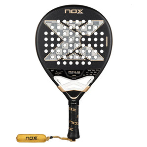 AT10 Genius 18K Alum Padel Racquet by Agust¡n Tapia,Padel Racquets,Nox,Black,One Size,Tennis Express,PAT10GENIUS1826-1