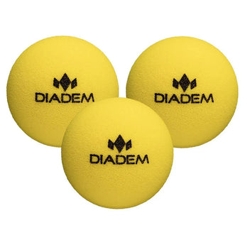 Official Quiet Pickleball 3 Pack Yellow-Balls-Diadem-PB-QUIET-3-2-[Sku]-Tennis Express