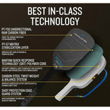 Bantam GTO-C 12.7mm Pickleball Paddle-Racquets-Paddletek-PBGTOR2S-2-Tennis Express