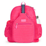Pickleball Time Backpack Puffer-Bags-Ame and Lulu-PBTBP-1-Pink-Tennis Express