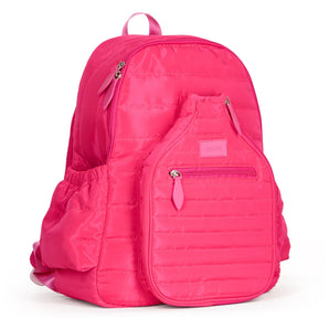Pickleball Time Backpack Puffer-Bags-Ame and Lulu-PBTBP-1-Pink1-Tennis Express