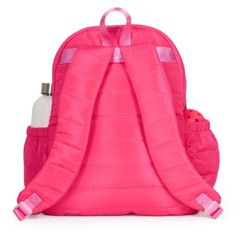 Pickleball Time Backpack Puffer-Bags-Ame and Lulu-PBTBP-1-Pink2-Tennis Express