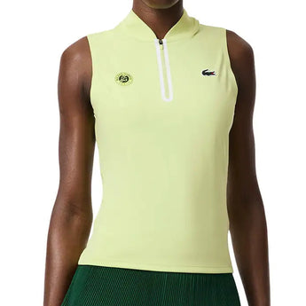 Women's Roland Garros Tennis Top Sencha,Apparel,Lacoste,,,Tennis Express,PF5850-BIC-3