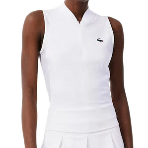 Women's Players Tennis Polo White,Apparel,Lacoste,White,2(EUR34),Tennis Express,PF6873-001F26