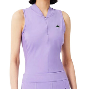 Women's Players Tennis Polo Neva Purple,Apparel,Lacoste,Neva Purple,2(EUR34),Tennis Express,PF6873-GFUF26