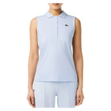 Women's Sport Sleeveless Tennis Polo-Apparel-Lacoste-PF7414-B-Blue-Tennis Express