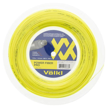Power Fiber Pro Neon Yellow Tennis String Reel-Strings-Volkl-PFPNY-R-Tennis Express