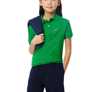 Boys' Regular Fit Petit Pique Tennis Polo-Apparel-Lacoste-PJ2909-S25-SIW-Tennis Express