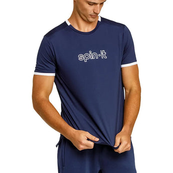 Men's Ronaldo Short Sleeve Pickleball Tee-Apparel-Spin-It-PM3233-NSC9-Tennis Express
