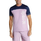 Men's Lionel Short Sleeve Pickleball Tee Lavender Mist and Chalk-Apparel-Spin-It-PM3234-LCS9_1-Tennis Express