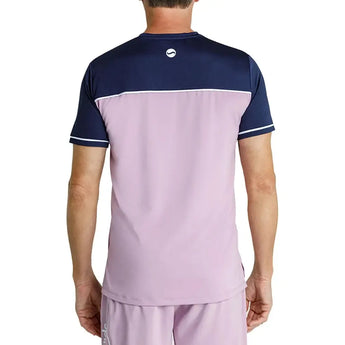 Men's Lionel Short Sleeve Pickleball Tee Lavender Mist and Chalk-Apparel-Spin-It-PM3234-LCS9_2-Tennis Express