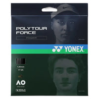 Polytour Force Tennis String Black-Strings-Yonex-PTGFO-BK-SET-Tennis Express