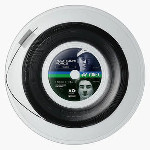 Polytour Force Tennis String Reel Black,Strings,Yonex,Black,16,Tennis Express,PTGFO-BKR-16