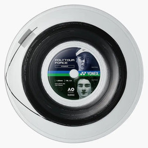 Polytour Force Tennis String Reel Black,Strings,Yonex,Black,16L,Tennis Express,PTGFO-BKR-16L