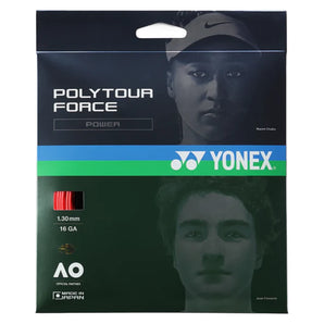 Polytour Force Tennis String Bright Red-Strings-Yonex-PTGFO-BRR-SET-1-Tennis Express